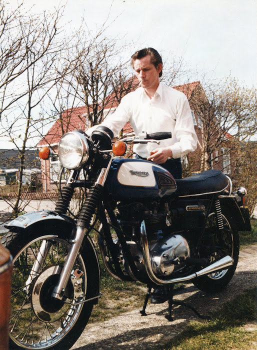 Me & The Bonneville 750 from 1977