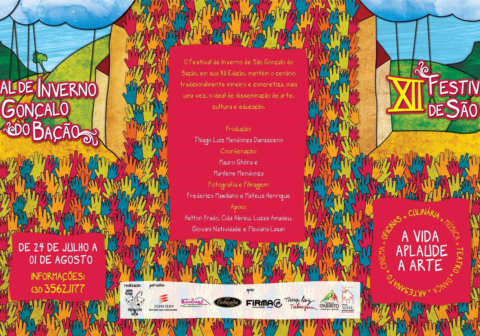 Teatro São Gonçalo do Bação Programação do Festival de Inverno