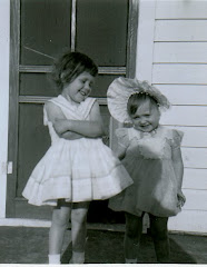 Me and my sister, Teresa. 1958