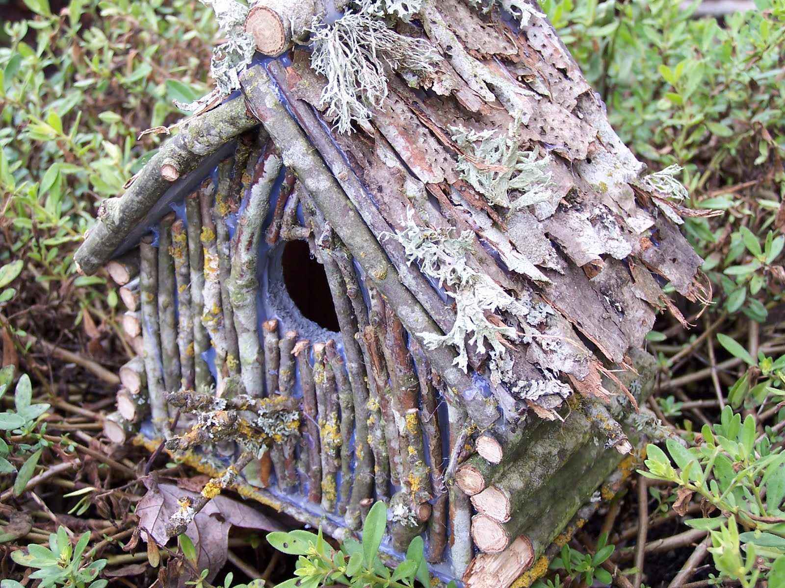 At first I really wanted to make my own birdhouse from scratch from twigs b...