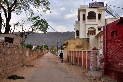 Pushkar,  Resort or Hotel,  Resort or Hotel,  dog, tourism, Rajasthan,  ajmer,The road leading up to the Pushkar Heritage Resort. This had considerably lowered our expectations.