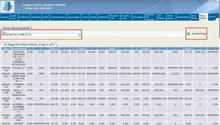 View Item Pricing in Sage CRM for a Company
