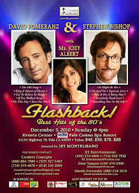ONE UNFORGETTABLE EVENING OF LOVE SONGS FROM DAVID POMERANZ, STEPHEN BISHOP,