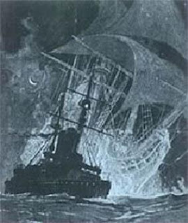 Barcos mercantes holandeses del siglo XVI cuyas tripulaciones avistaron el fantasma de un bajel que se había perdido en el Pacífico.