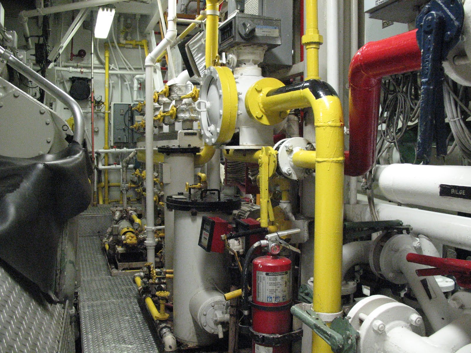 Land and Sea Images Tug Boat Engine Room