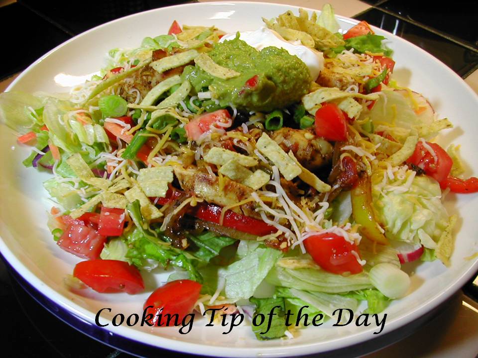 Cooking Tip of the Day Recipe Sizzling Fajita Chicken Salad