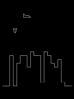 Vectrex one switch game - City Bomber.