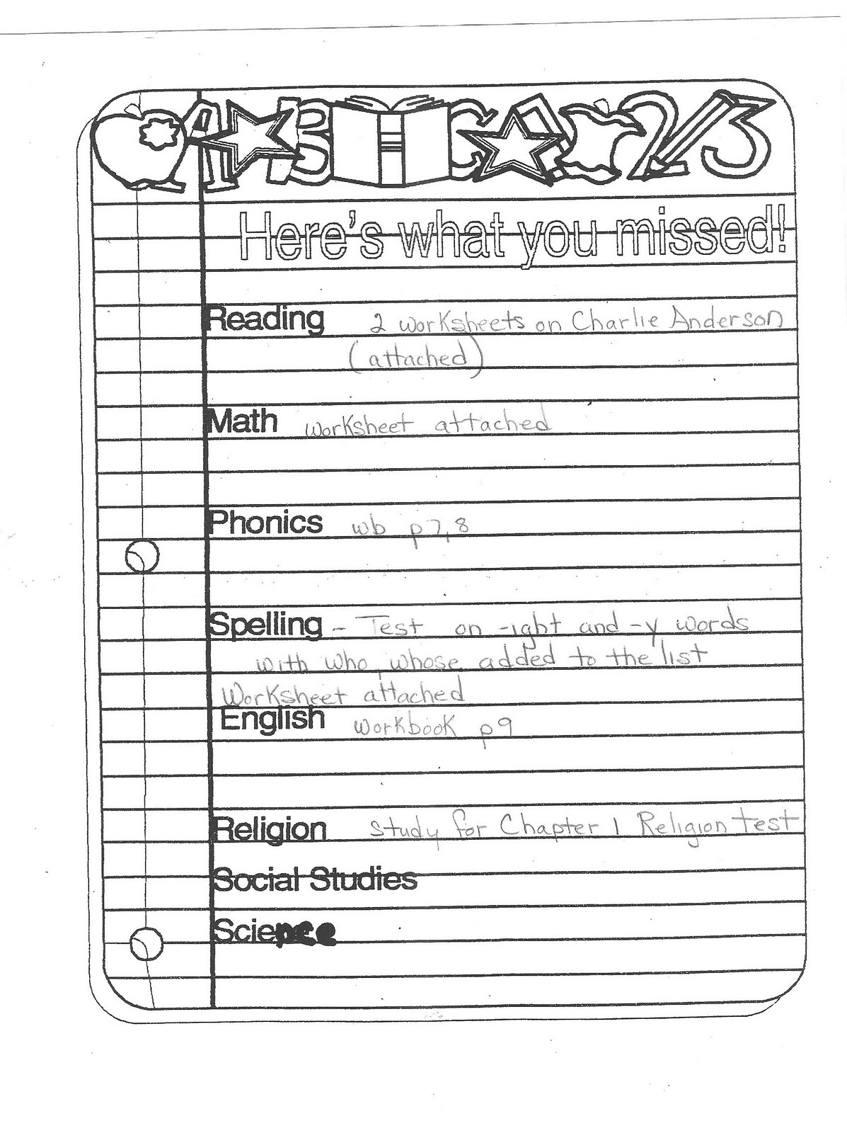 SMS 2B2010: Homework 09.16