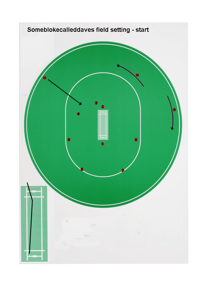 Wrist Spin Bowling Legspin bowling Field Settings