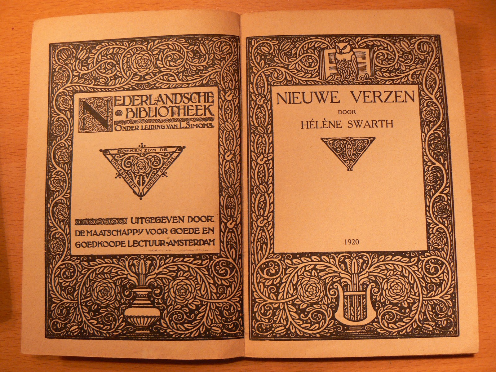 prodigieus: mijn oude boeken: 1. Hélène Swarth