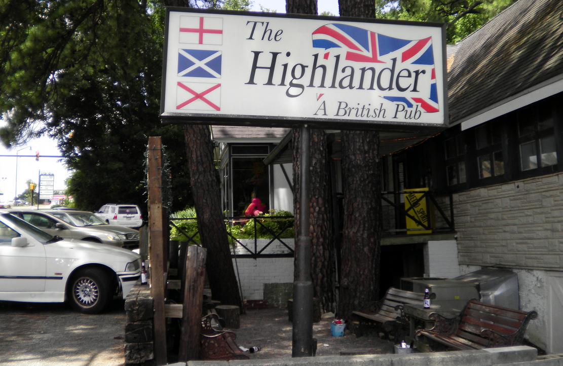 Ulster Connections The Highlander British Pub In North Augusta Sc Here Is A British Pub In North Augusta I Ve Gone To Few Times Like Their Sign Because It Has Not Only The Union Jack But Also St George