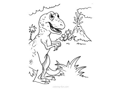 Get Coloring Pages - Dinosaurs