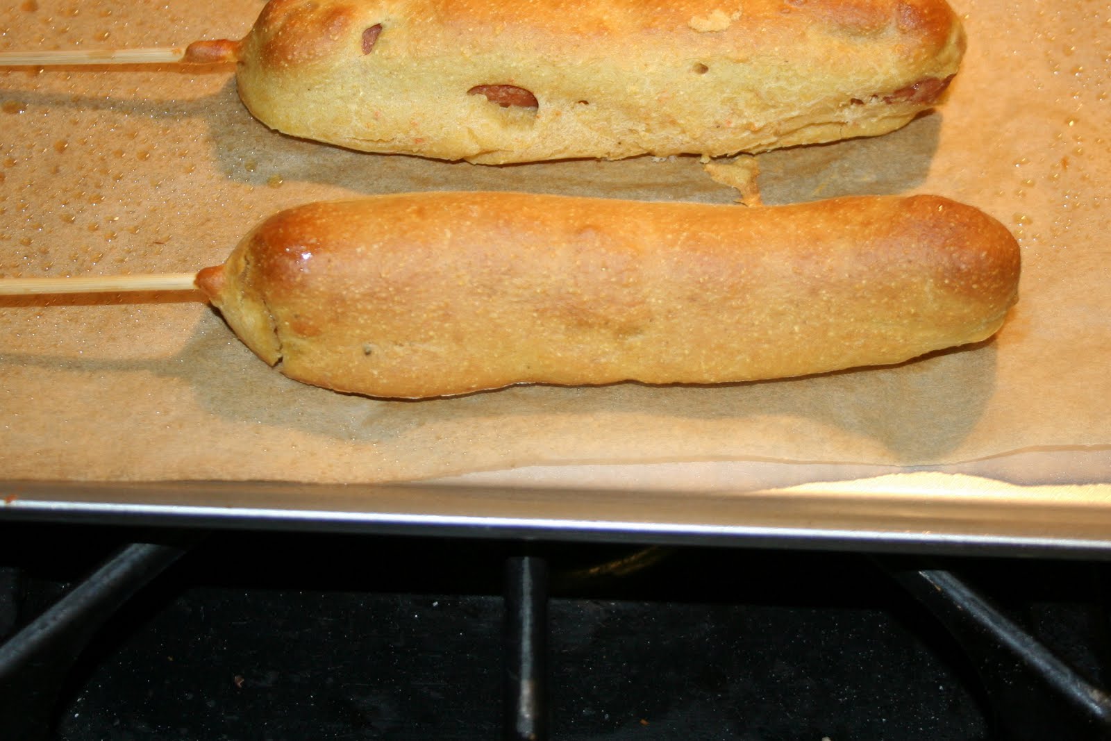 Janis Cooks Baked Corn Dogs and Homemade Baked Beans