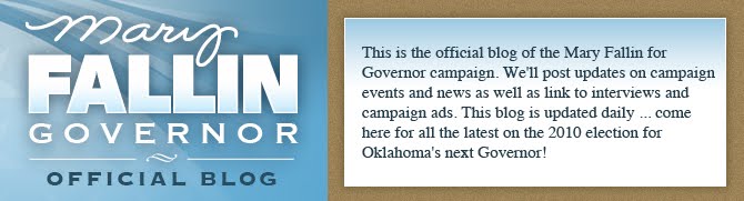 Mary Fallin for Governor -- Official Blog