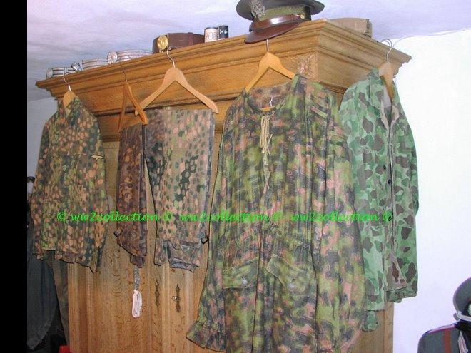WW2 Waffen-SS camouflage smock, SS uniform and SS trousers