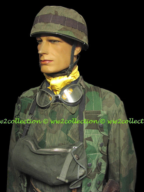 FJ Helmet Cover Splinter camo, cloth Fallschirmjäger Gasmask Bag