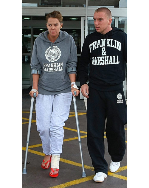 Crutches on the streets of London