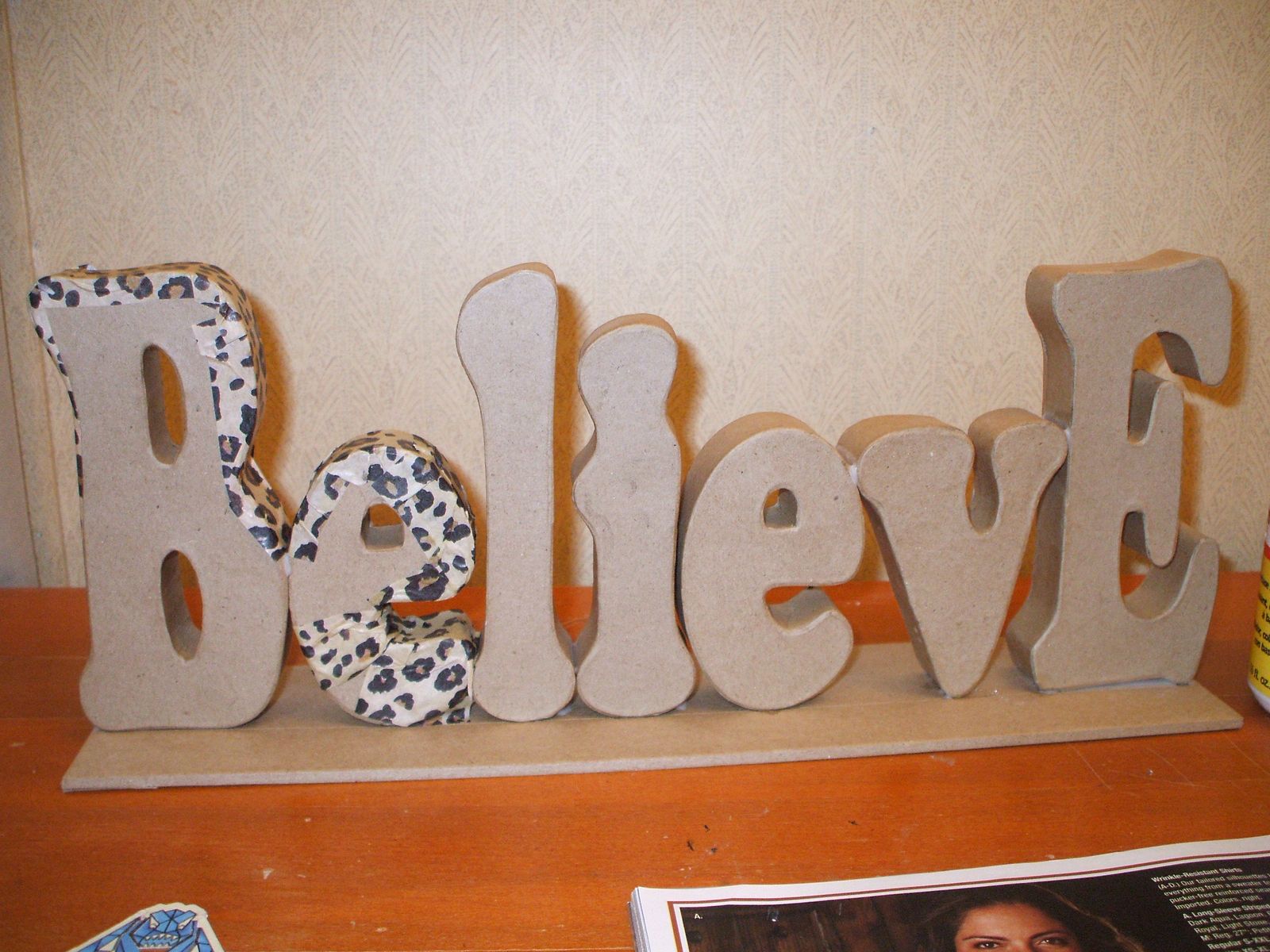 Gray Cardigan Loving Mod Podge & Paper Mache