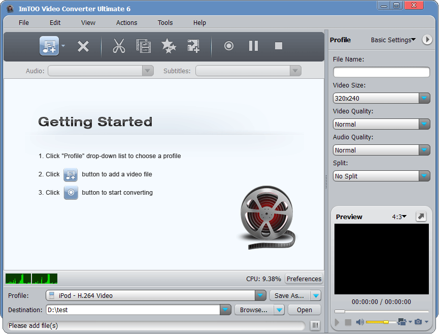 Imtoo xvid converter 6 6.0.3.0421