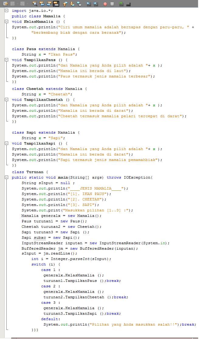 Pemrograman Berorientasi Obyek: Inheritance dalam Java