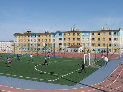 футбольный стадион в Анадыре