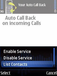 Auto Call Back: reduce call costs