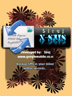 X-SMS, SMS backup for Symbian mobile phones