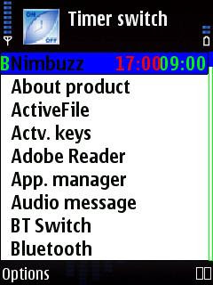 Timer switch program timer for Symbian phones