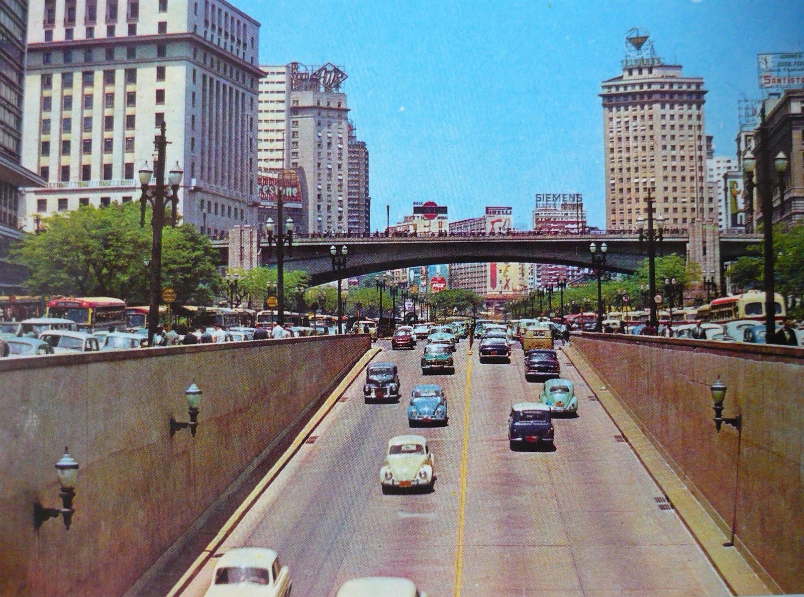 Antigos Verde Amarelo Cartões postais antigos