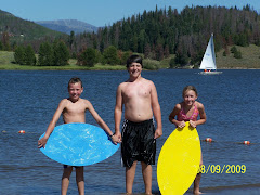 Skim boarding with Collin at Steamboat Lake