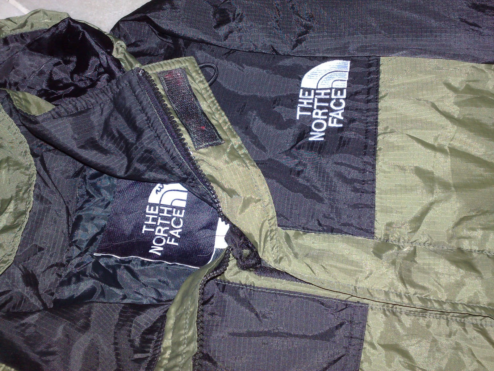 rzlbundle: north face green and black
