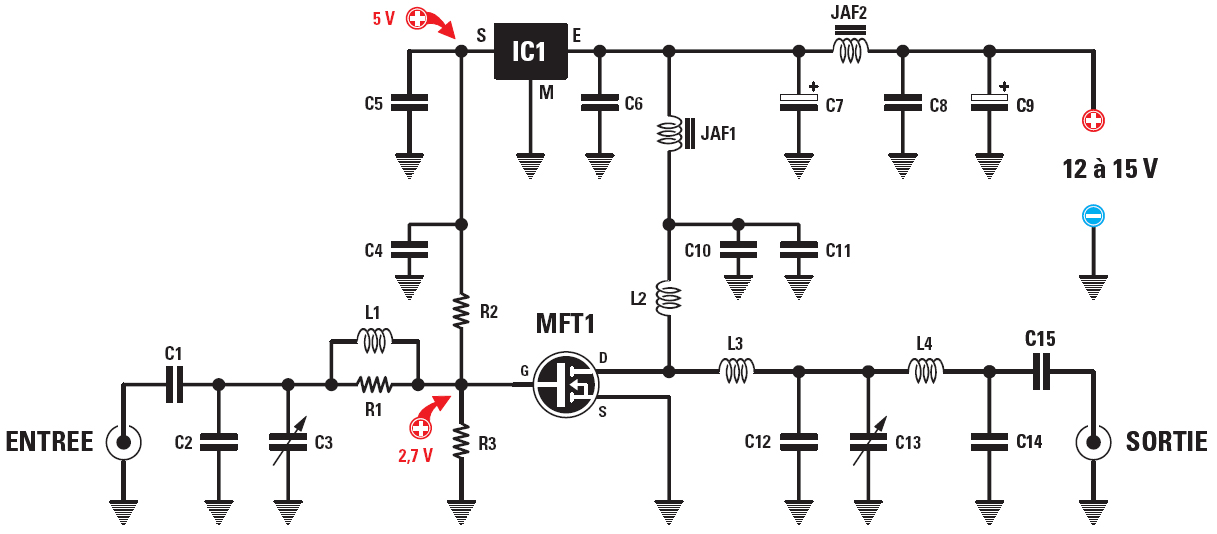 Schema amplificateur antenne fm