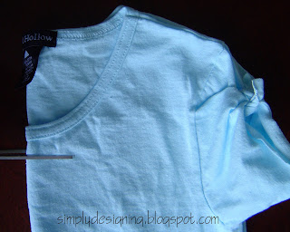 Cutting a new neckline for a t-shirt makeover