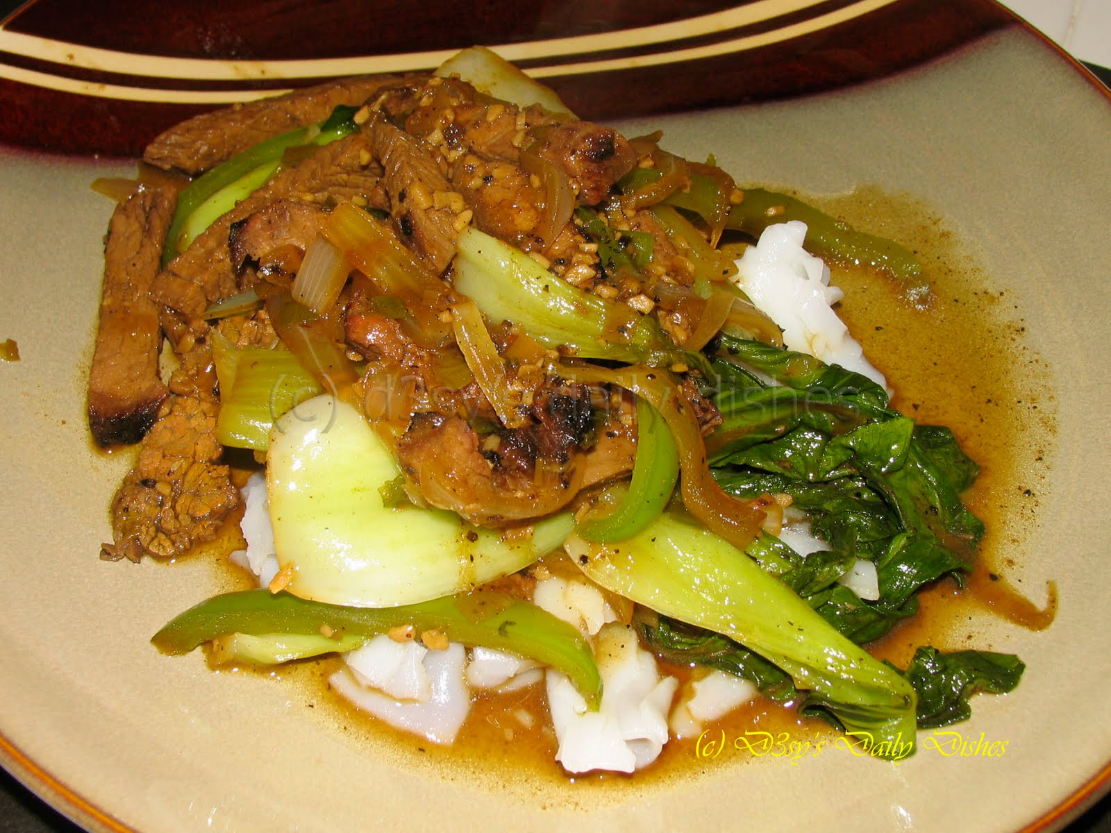 d3sy's Daily Dishes Black Pepper Beef Noodles