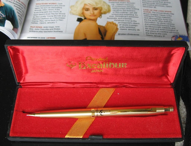 pentel excalibur gold pencil