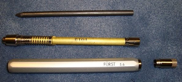 furst 5.6mm leadholder clutch pencil disassembled