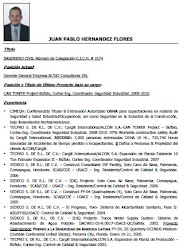 Haga CLICK AQUI para ver el CURRICULUM VITAE del Ing. M.Sc. Juan Pablo Hernández Flores