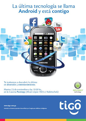 Imagen del lanzamiento de un dispositivo con Android en Asunción - Paraguay