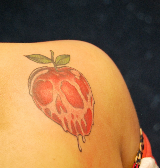 FYeahTattooscom  Snow White Poison Apple Done by Roger Ziegler at