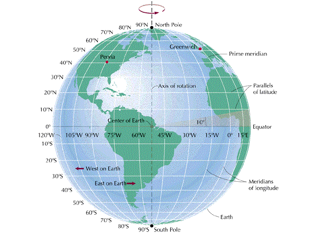 Map Of Earth With Latitude And Longitude Lines - United States Map