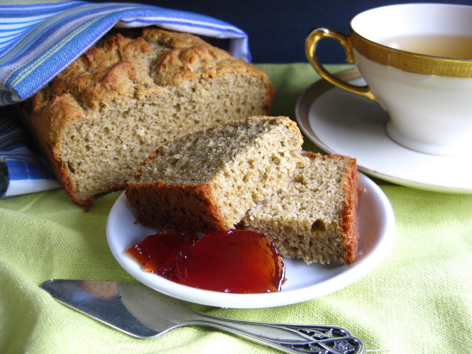 Christine Cooks Gluten Free, Sugar Free Buttermilk Tea Bread