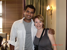 Virginia with lovely Azhar Bilakhia from her Deccan Chargers shoot