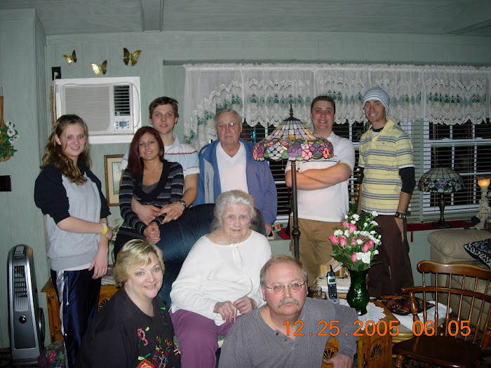 The family at Christmas