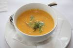 Blue Cheese Bisque with Roasted Garlic