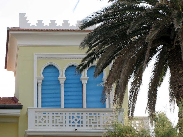 Liberty villa, eclectic style, viale Italia, Livorno