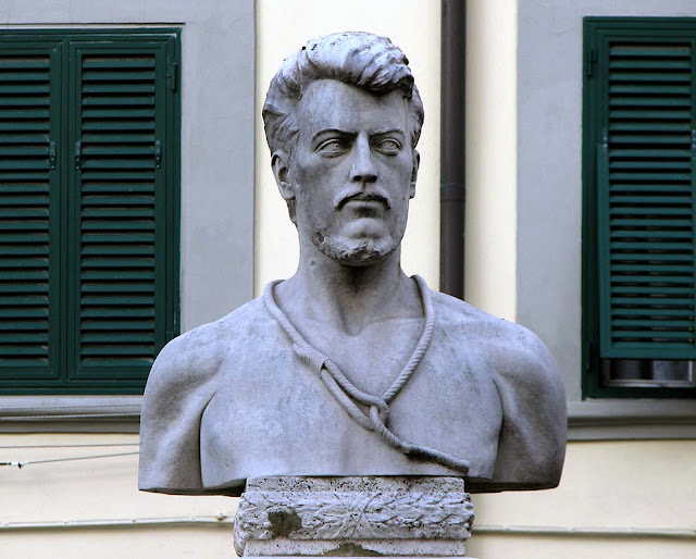 Bust of Guglielmo Oberdan by Ermenegildo Bois