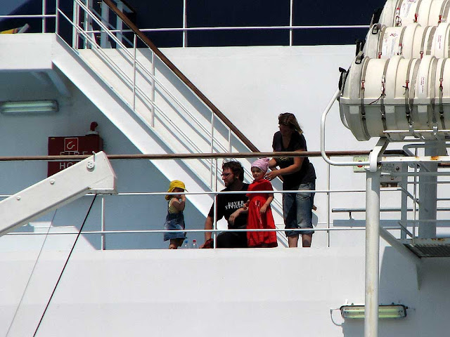 Passengers on Mega Express, Corsica Ferries, Porto Mediceo, Livorno