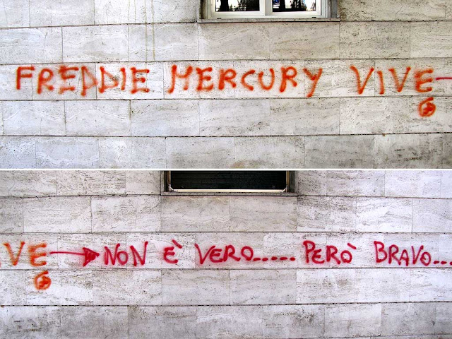 Freddie Mercury lives, viale Mameli, Livorno
