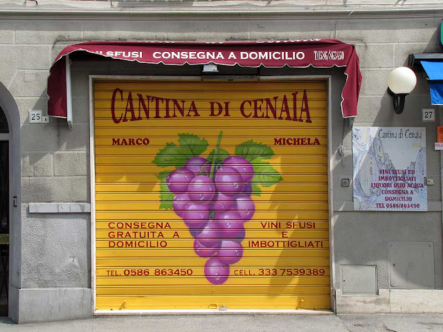 Rolling shutter, Cantina di Cenaia, Salviano, Livorno