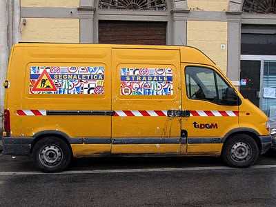 Traffic signs van, Livorno